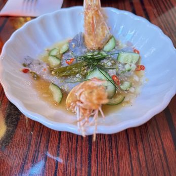 Holy Basil - Caledonian Prawns Aguachilie - Thai Near Me - Los Angeles, California