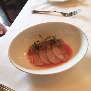Restaurant August - smoked yellowtail crudo - New American Near Me - New Orleans, Louisiana Restaurant August - smoked yellowtail crudo - New American Near Me - New Orleans, Louisiana