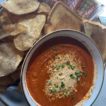 Louise - Grilled cheese and tomato soup with house chips - Breakfast & Brunch Near Me - Bentonville, Arkansas Louise - Grilled cheese and tomato soup with house chips - Breakfast & Brunch Near Me - Bentonville, Arkansas