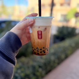 Pumpkin Spice Milk Tea with Pearls & Milk Foam Pumpkin Spice Milk Tea with Pearls & Milk Foam