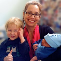Patty Sprinkle, RN BSN CPM - Two happy home birth babies!