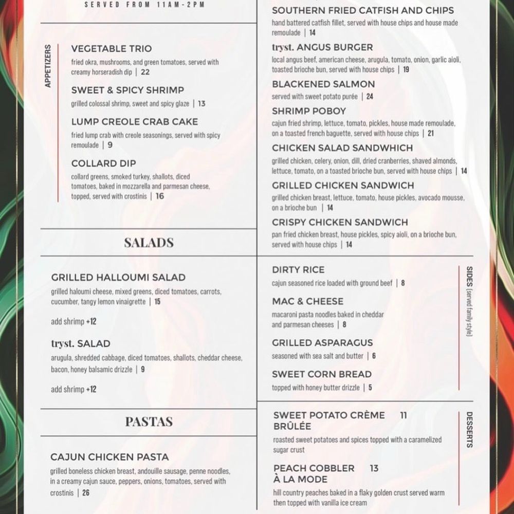 Tryst Kitchen + Cocktails - Cajun/Creole Near Me - San Antonio, Texas