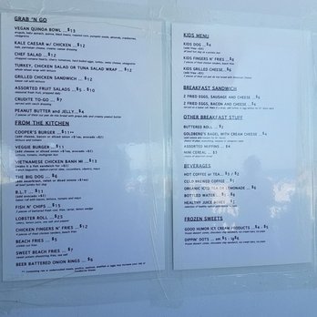 Cooper's Beach - Menu - Beaches Near Me - Southampton, New York