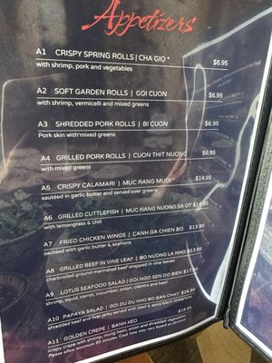 Menu photo 1 Miss Saigon Centreville, VA Menu photo 1 Miss Saigon Centreville, VA