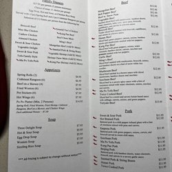 Ting's Red Lantern - Even more menu