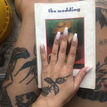 MC Prime Nails Studio - SNS w tips white glitter - Nail Salons Near Me - Brooklyn, New York MC Prime Nails Studio - SNS w tips white glitter - Nail Salons Near Me - Brooklyn, New York