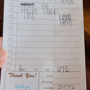Cope's Knotty Pine Cafe - check for two - Breakfast & Brunch Near Me - Bakersfield, California