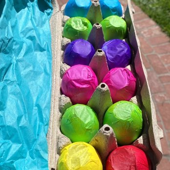 Tal Palo - Confetti eggs from the shop. Also knows as cascarones. - Cafes Near Me - Los Altos, California