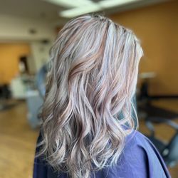 Kaile Demaree- Split Enz Salon - Blonde with copper Gold lowlights
