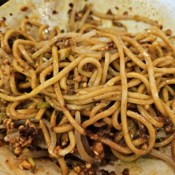 MIAN - Cold noodle after mixing the sauce - Szechuan Near Me - Rowland Heights, California MIAN - Cold noodle after mixing the sauce - Szechuan Near Me - Rowland Heights, California