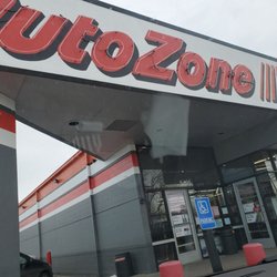 AutoZone Auto Parts - The front of Autozone. It's good they have 3 trash cans out front.