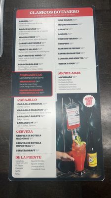 Menu photo 2 El Botanero McAllen, TX