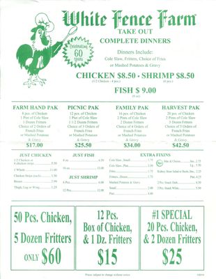 Menu photo 3 White Fence Farm Riverside, IL