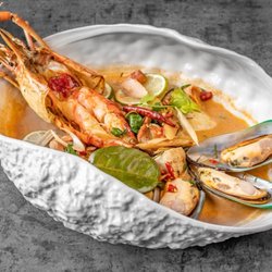 Thai Food Near Me - Tom Yum with King Prawn