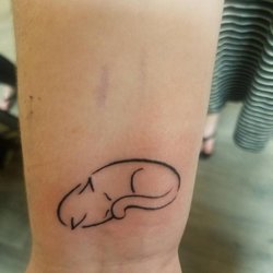 Tattoo Shack - Small cat tattoo by Miryam