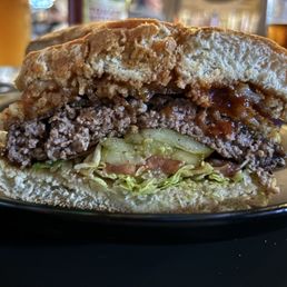 Smokehouse burger, unfortunately NOT medium as ordered.