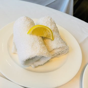 C&S Seafood - Hot towels with lemon for clean hands. Wow! - Seafood Near Me - Atlanta, Georgia