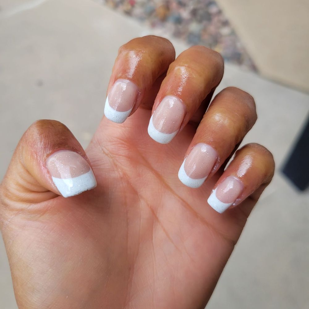 Cute Nail Studio Congress - Thick French manicure - Nail Salons Near Me - Austin, Texas