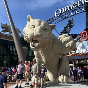 Comerica Park - Tiger statue - Stadiums & Arenas Near Me - Detroit, Michigan Comerica Park - Tiger statue - Stadiums & Arenas Near Me - Detroit, Michigan