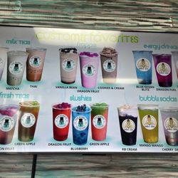 The Bubble Tea Factory - Customer favorites menu