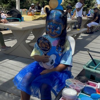 Fantasy Faces - Sonic Theme! Christina added this design just for the party - Face Painting Near Me