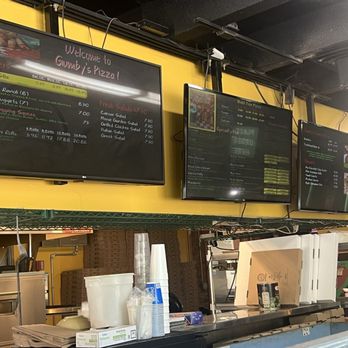 Gumby's Pizza - Menu and front counter where you order - Pizza Near Me - Columbia, Missouri