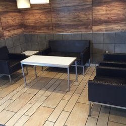 Sitting area in a McD's? Crazy!