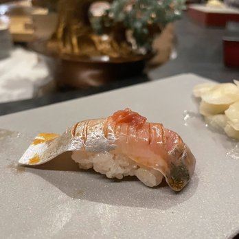 Shoyo - Yellowjack with Japanese plum - Sushi Bars Near Me - Dallas, Texas Shoyo - Yellowjack with Japanese plum - Sushi Bars Near Me - Dallas, Texas