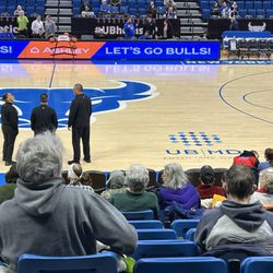 Alumni Arena - A shot of the arena basketball court