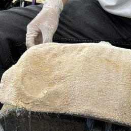 Dirty towel!