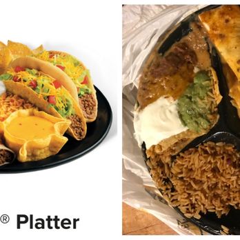 Taco Bueno - a plate of mexican food and a plate of rice - Mexican Near Me - Benton, Arkansas