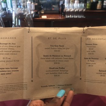 Bouchon - Menu, second half - French Near Me - Yountville, California Bouchon - Menu, second half - French Near Me - Yountville, California