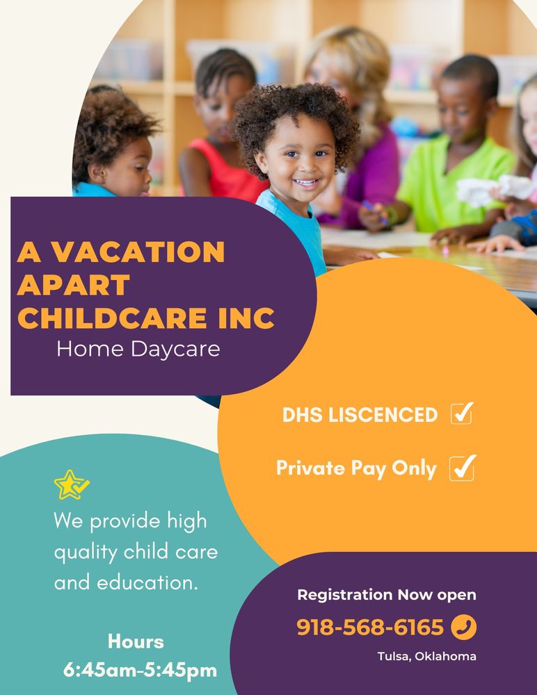 A Vacation Apart Childcare - childcare center in Tulsa, OK