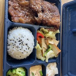 Their food is pretty good. Chicken and pork cutlet are flavorful.