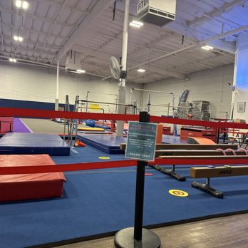 VIBE Gymnastics - This is part of the little kid's area, and in the back is bars and a pit for flyaways, etc. - Gymnastics Near Me - Orange, California