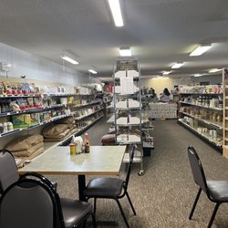 Dutch Pantry - View of the shelves and deli in the back
