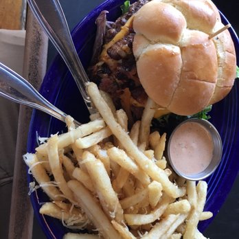 Block 15 Brewing - Kimchi burger with garlic Parmesan fries - New American Near Me - Corvallis, Oregon Block 15 Brewing - Kimchi burger with garlic Parmesan fries - New American Near Me - Corvallis, Oregon