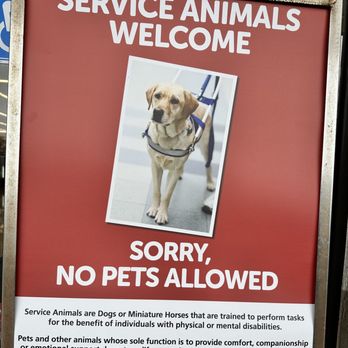 Vons - Service Animal Sign Front Door - Grocery Near Me - Costa Mesa, California Vons - Service Animal Sign Front Door - Grocery Near Me - Costa Mesa, California