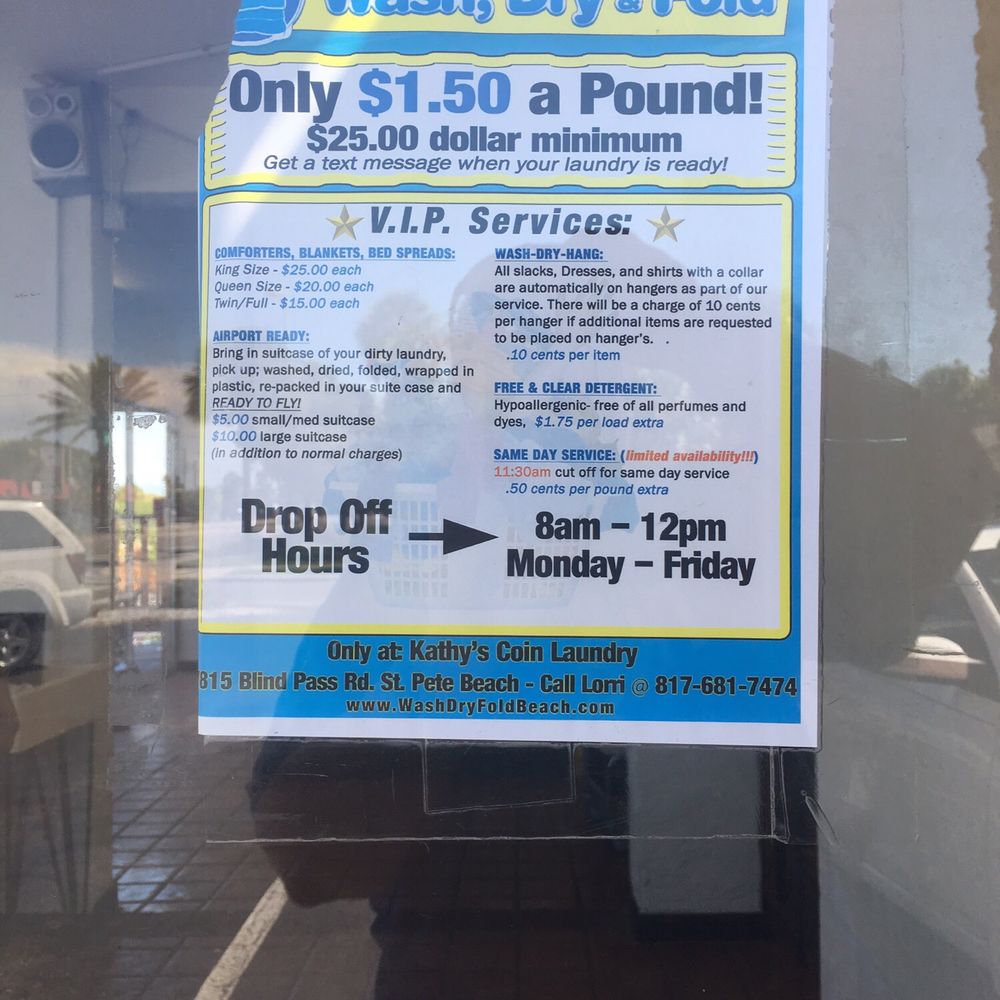 Kathy's Coin Laundry - Great Service - Laundromat Near Me - St. Pete Beach, Florida Kathy's Coin Laundry - Great Service - Laundromat Near Me - St. Pete Beach, Florida