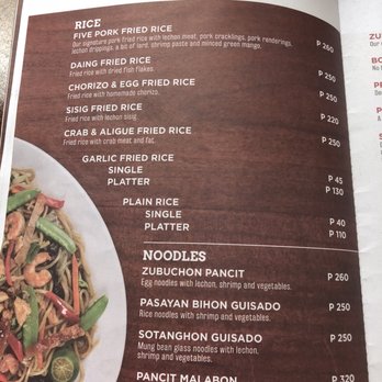 Zubuchon - Menu - Filipino Near Me - Makati City, NCR Zubuchon - Menu - Filipino Near Me - Makati City, NCR