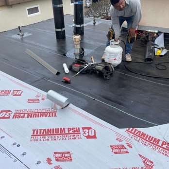 Adail Bastos Roofing - Flat section. - Roofing Near Me - San Diego, California