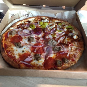 Blaze Pizza - Half bbq chicken half meat eater - Salad Near Me - Alhambra, California