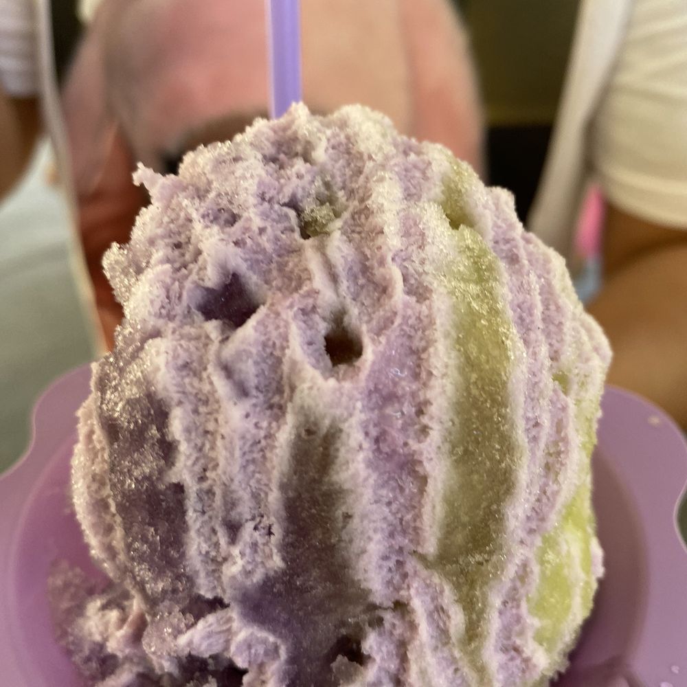 Aloha Ice - The Hulk: Pandan x Ube - Shaved Ice Near Me
