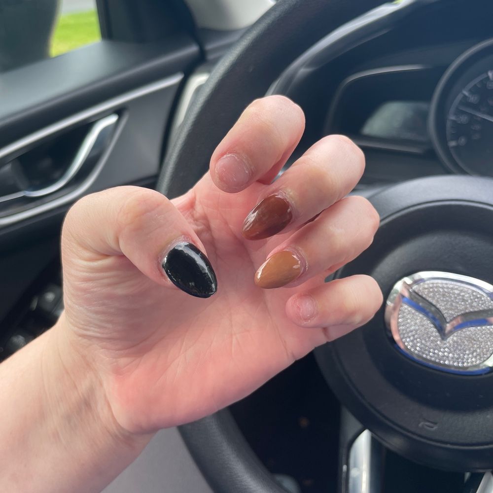 Broken nails after one week.