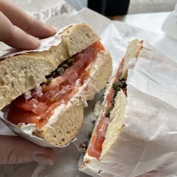 Frankel's Delicatessen - Classic lox on everything bagel - Delis Near Me - Brooklyn, New York Frankel's Delicatessen - Classic lox on everything bagel - Delis Near Me - Brooklyn, New York