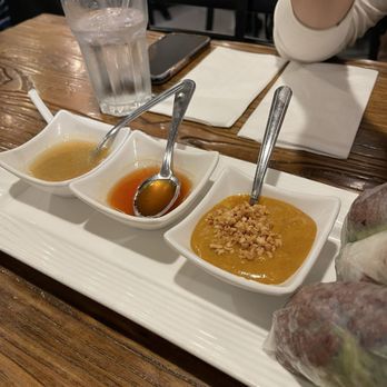 Bhan Mae Vane - Sauces with spring rolls - Thai Near Me - Alameda, California