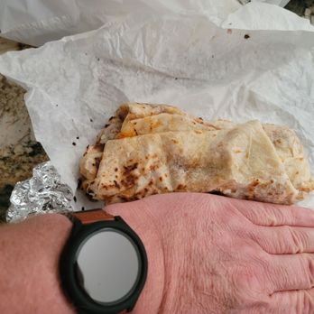 San Miguel - A $12 al pastor deluxe burrito - Mexican Near Me - Thousand Palms, California