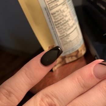 Geneva Nails and Spa - Product AFTER having to ask them to clean them - Nail Salons Near Me - Providence, Rhode Island