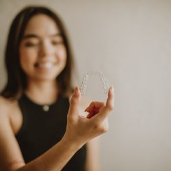We offer clear aligner orthodontics!