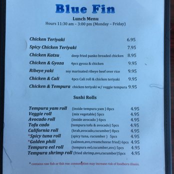 Blue Fin Sushi - Blue Fin Sushi Menu - Sushi Bars Near Me - Bellingham, Washington
